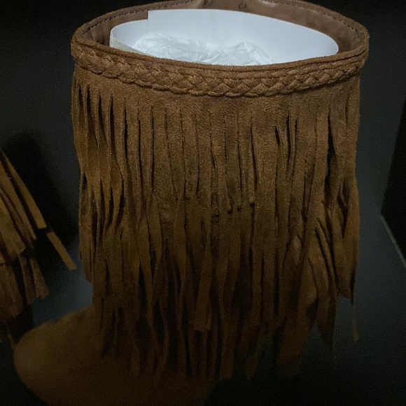 Faux suede ankle boots - Picture 6 of 12